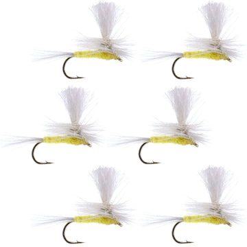 The Fly Fishing Place Parachute PMD close-up showing premium hackle for precise dry fly presentation.