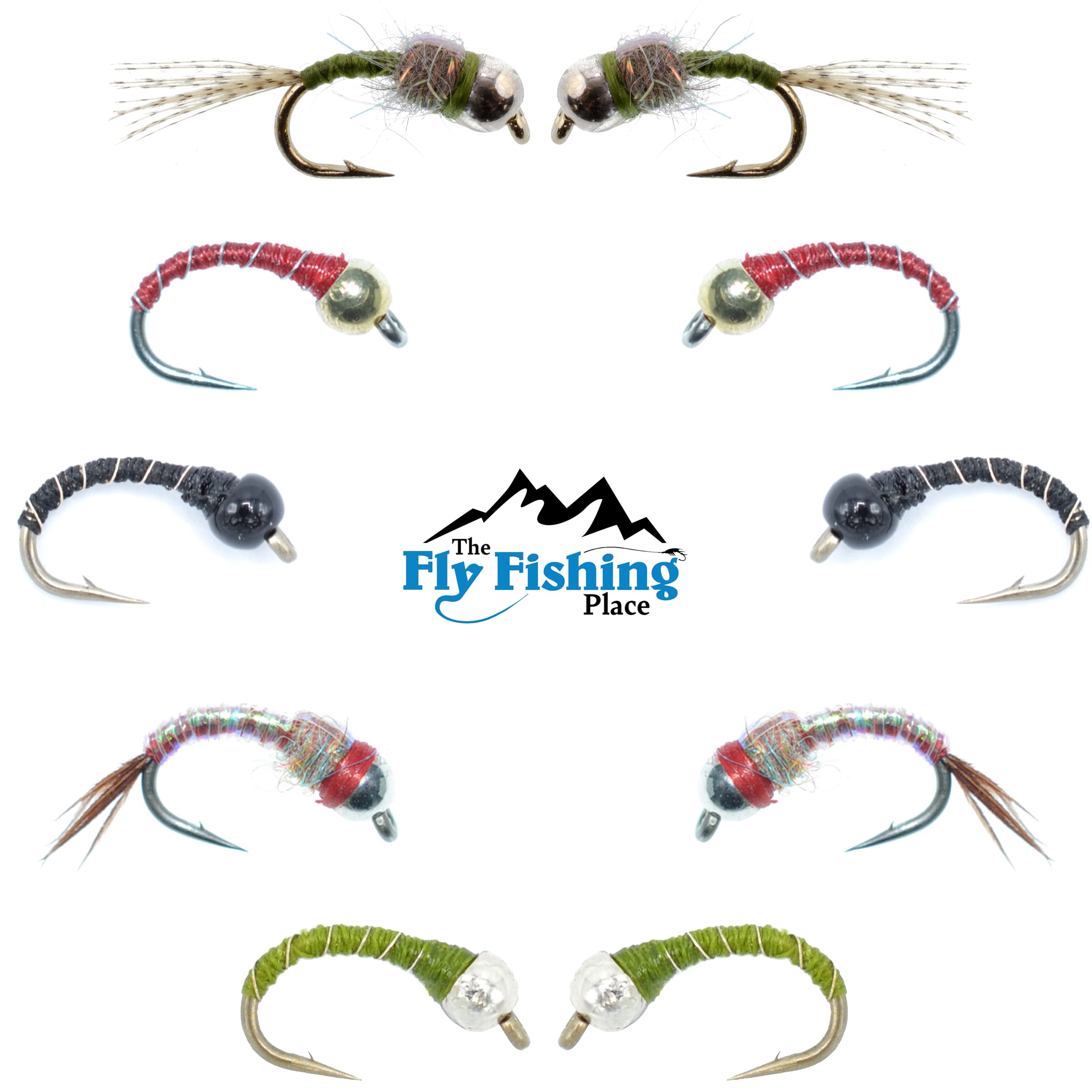 The Fly Fishing Place rainbow warrior midge pattern suitable for freshwater