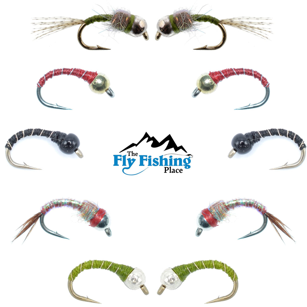 The Fly Fishing Place rainbow warrior midge pattern suitable for freshwater