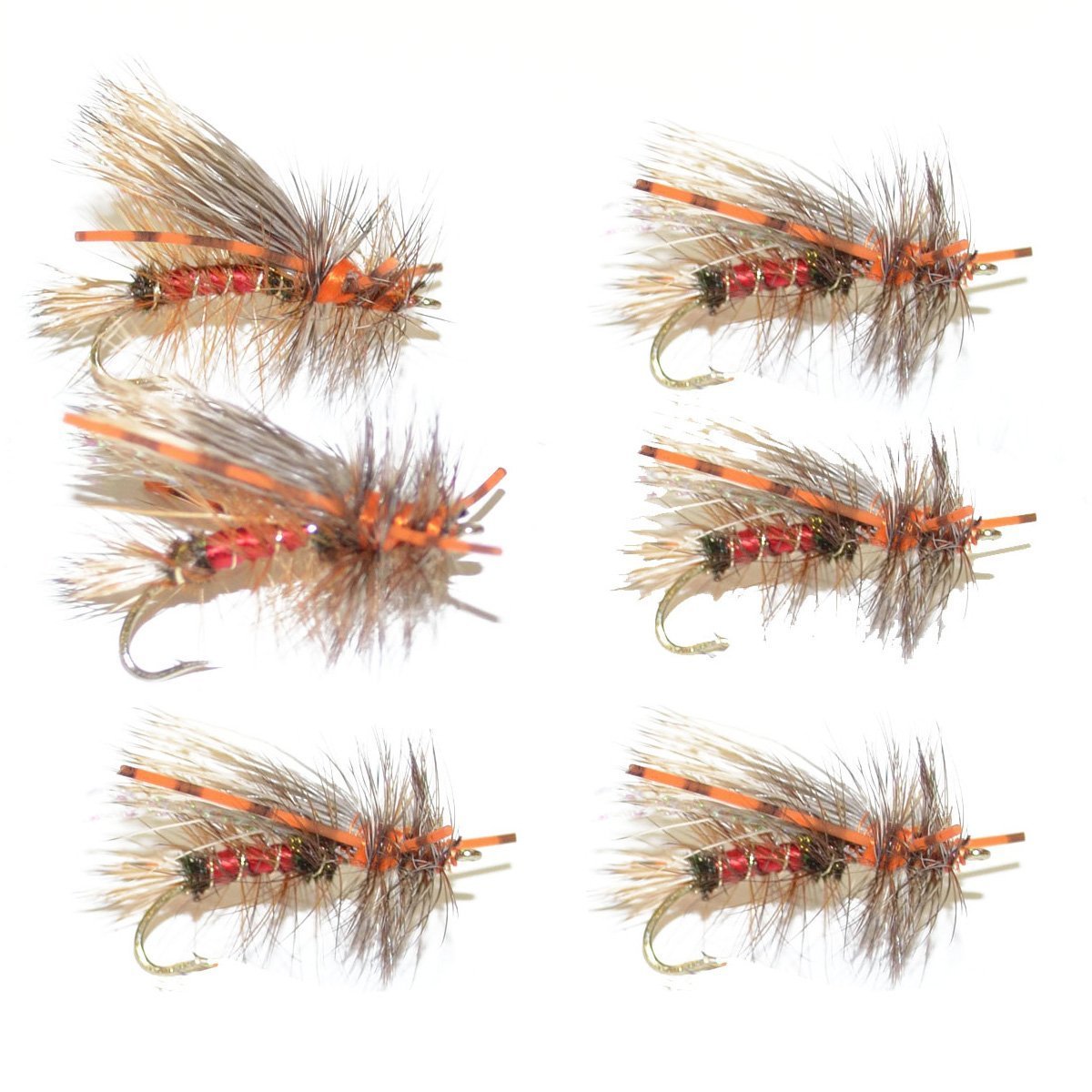 The Fly Fishing Place Royal Red Stimulator close-up showing lifelike rubber legs for trout