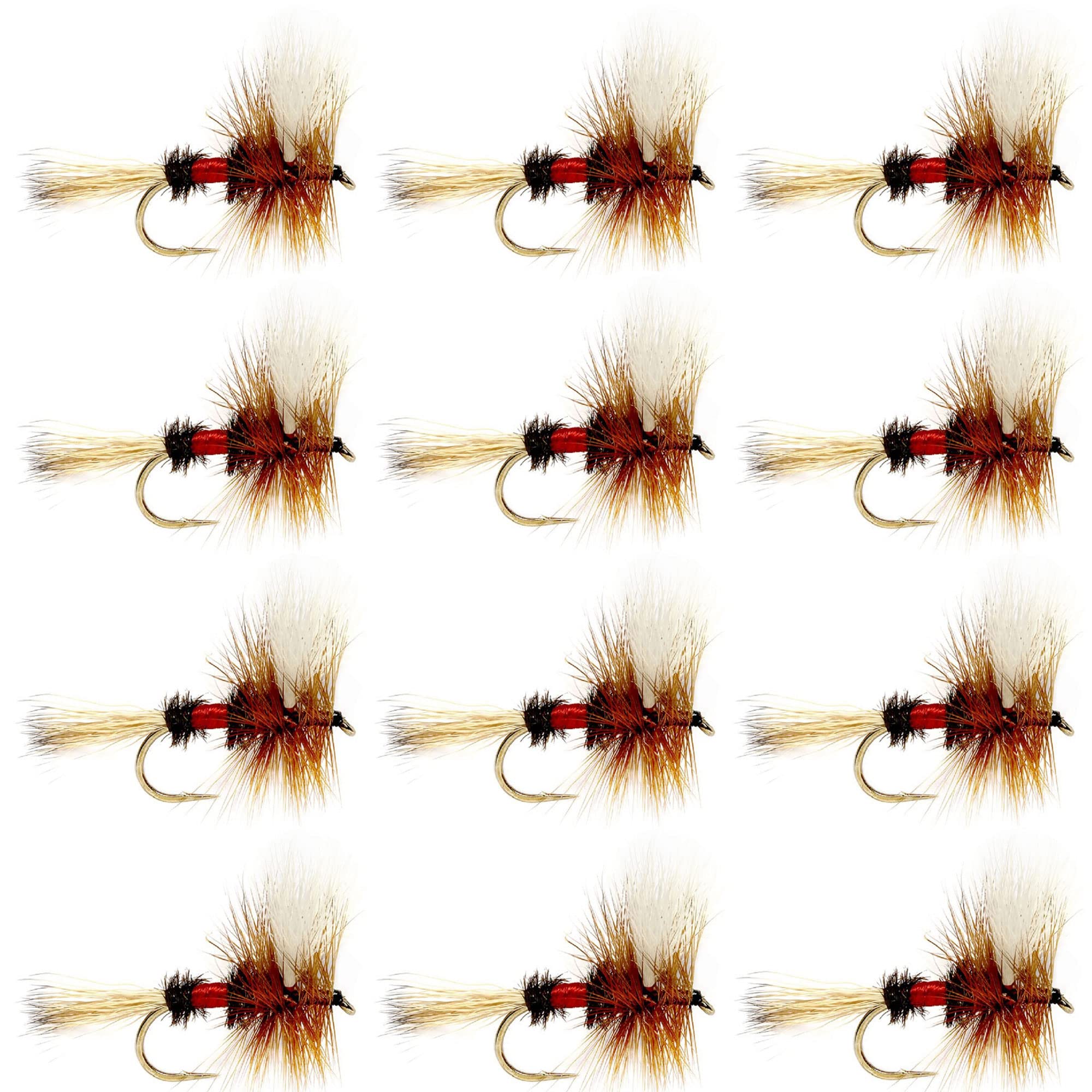 The Fly Fishing Place Royal Wulff Classic dry fly size 12 ready for trout dry fly fishing.