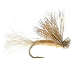 The Fly Fishing Place Tan X Caddis in tan, ideal for slick water.