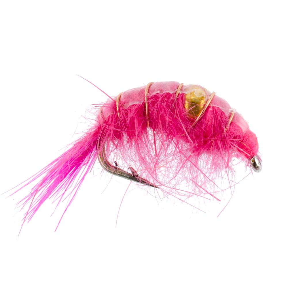 The Fly Fishing Place beaded shrimp scud patterns with three color heads for versatility