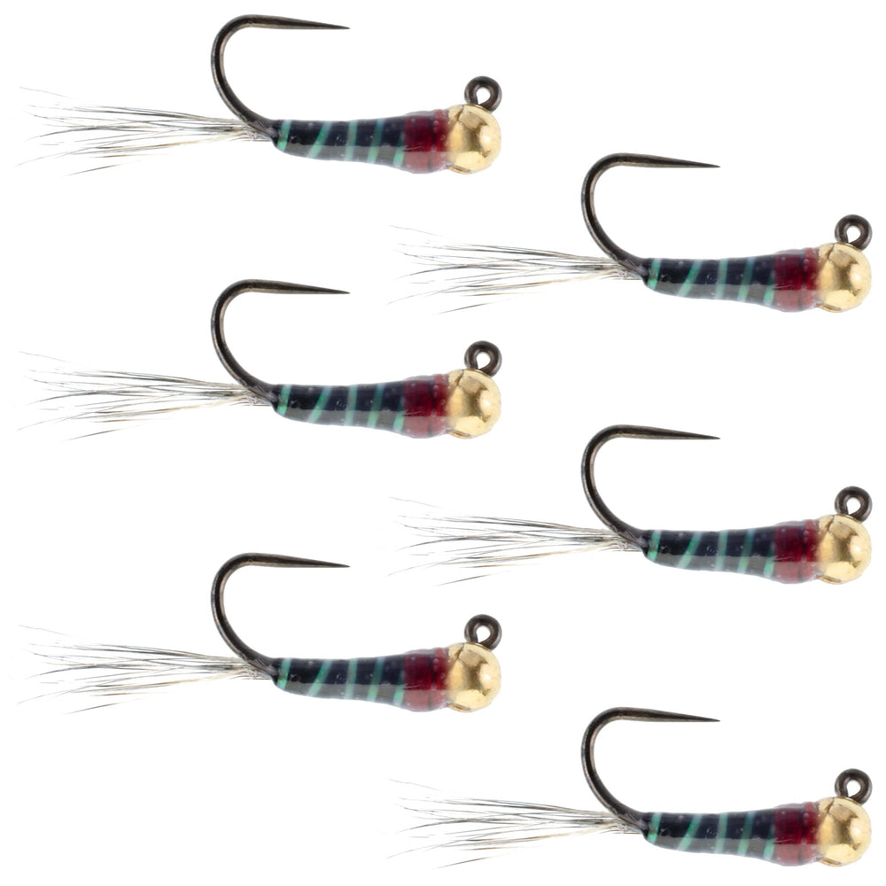 The Fly Fishing Place tungsten bead black perdigon tactical jig sinks fast for deep water