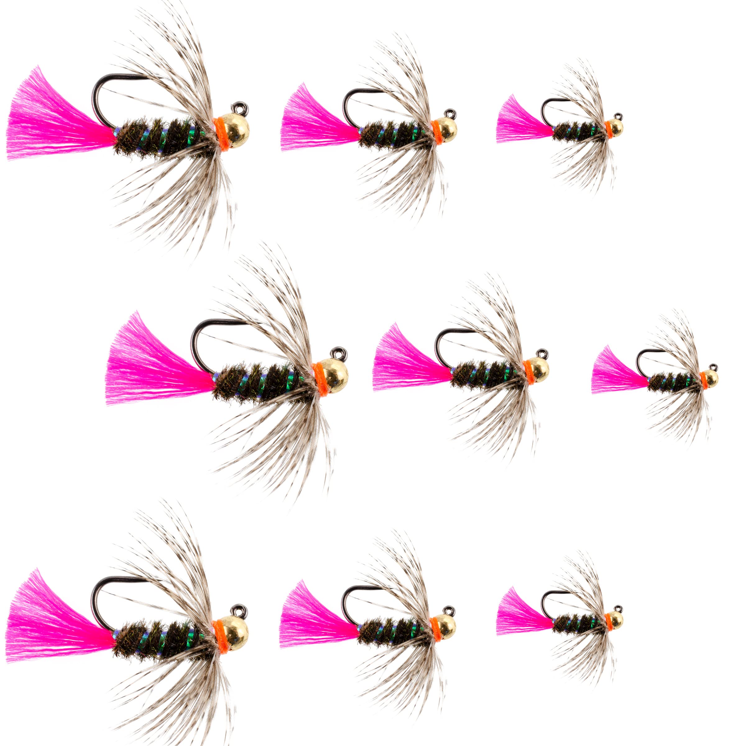 The Fly Fishing Place tungsten bead blow-torch jig assortment for deepwater nymphing