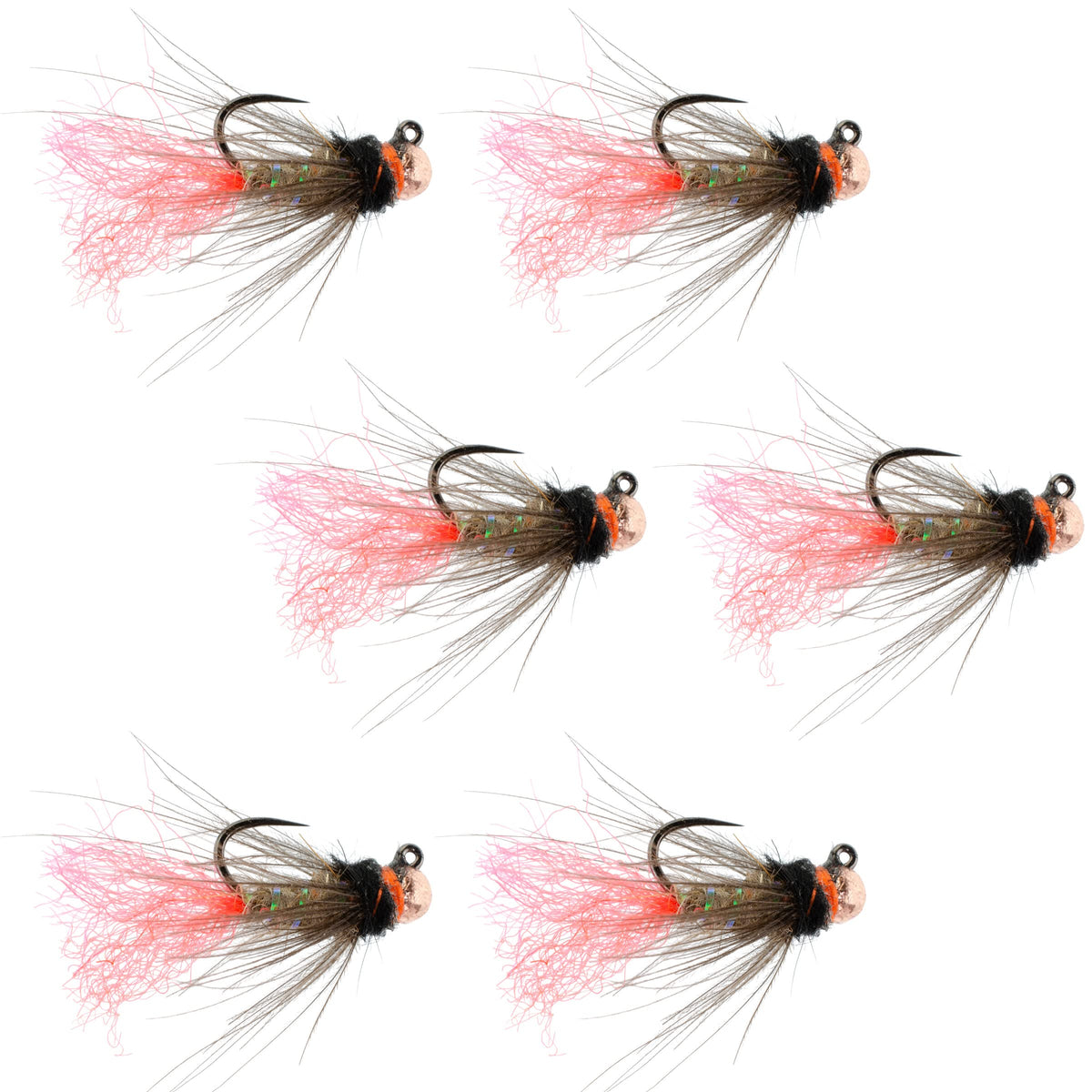 The Fly Fishing Place Tasmanian Devil jig with tungsten bead excels in deep, fast-water nymphing.