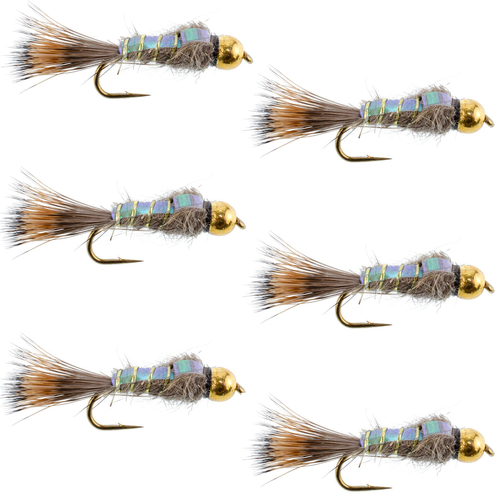 The Fly Fishing Place tungsten bead head nymph with flashback for deeper trout fishing