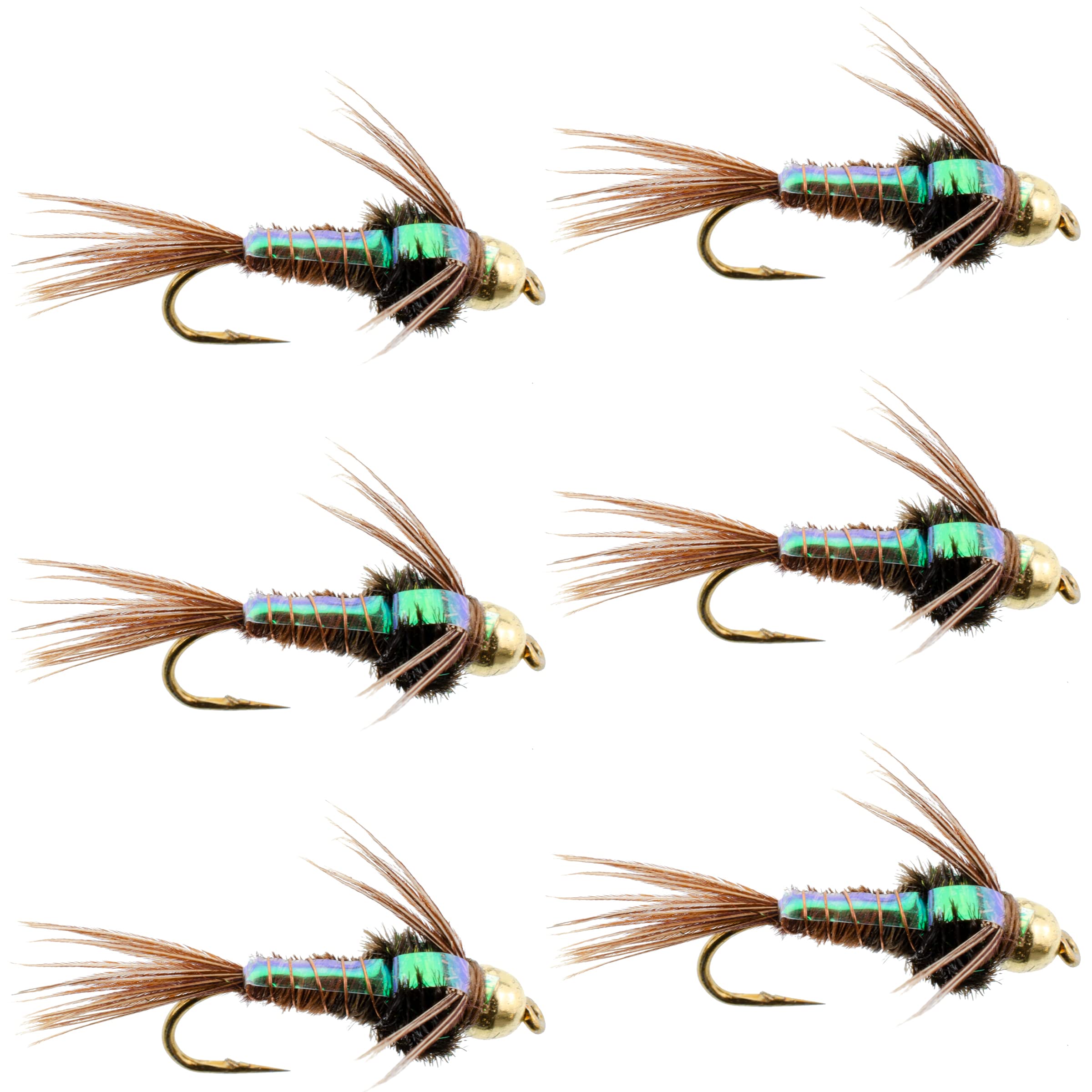 The Fly Fishing Place tungsten bead head nymph with flashback for deep-water trout