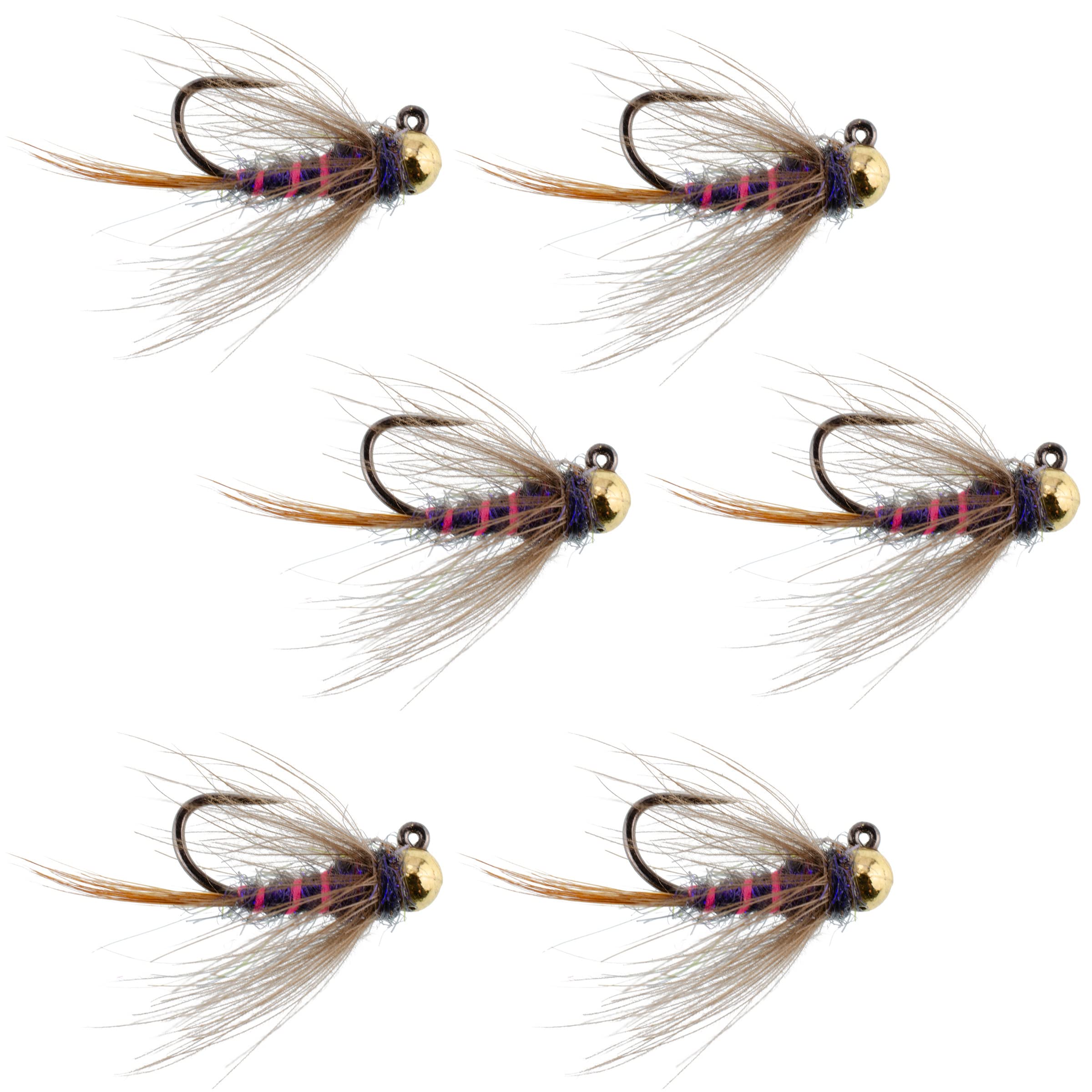 The Fly Fishing Place tungsten bead hot rib cdc dura cell tactical jig in fast-water nymphing setup.