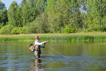 The Fly Fishing Place jig heads swim hook point up for more hookups and fewer snags.