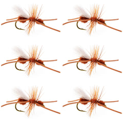 The Fly Fishing Place Turcks Power Ant cinnamon rubber legs dry flies set for trout
