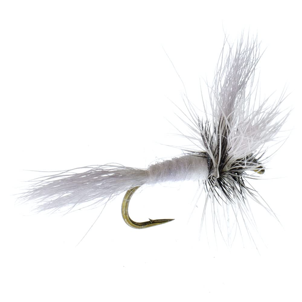 The Fly Fishing Place White Wulff dry fly offers buoyant surface action for trout.