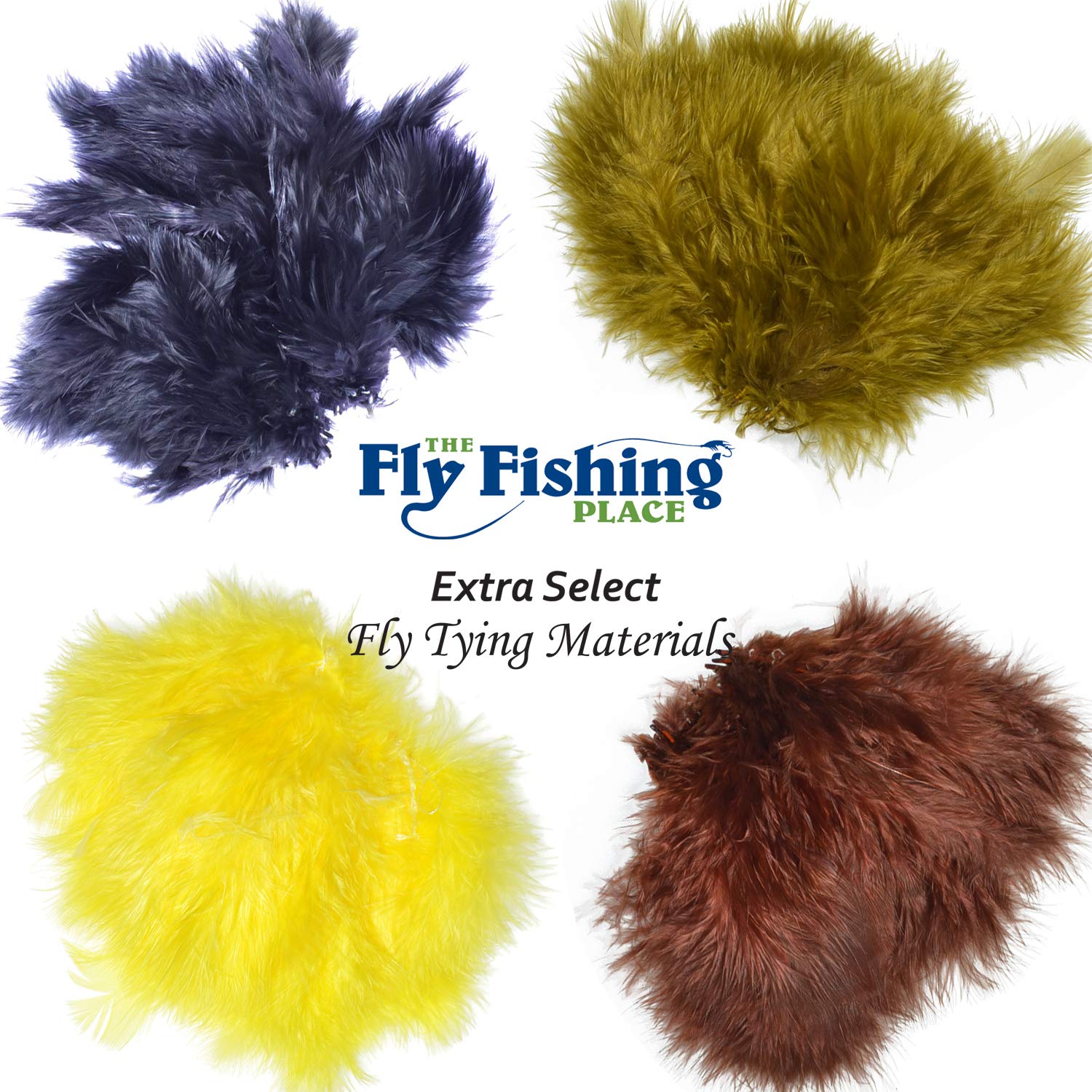 The Fly Fishing Place Woolly Bugger Marabou Master Pack in brown for natural tones