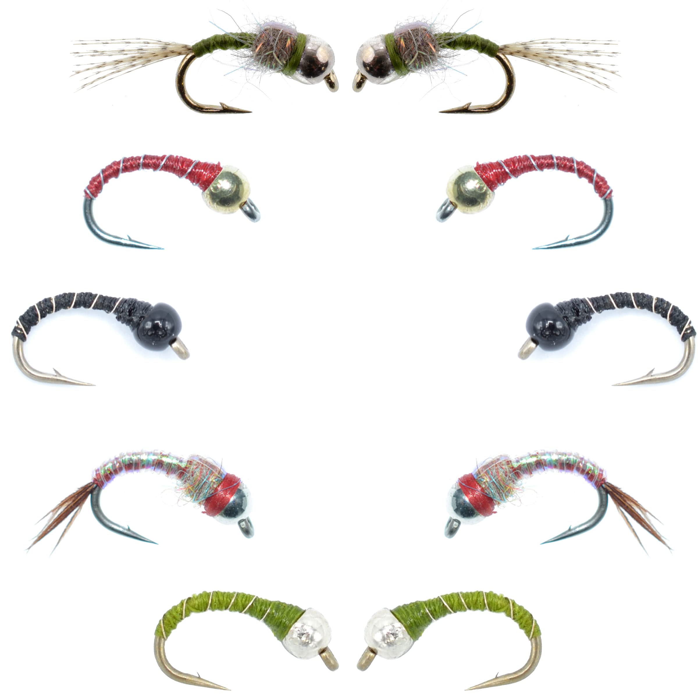 The Fly Fishing Place zebra midge beadhead ready for trout angling
