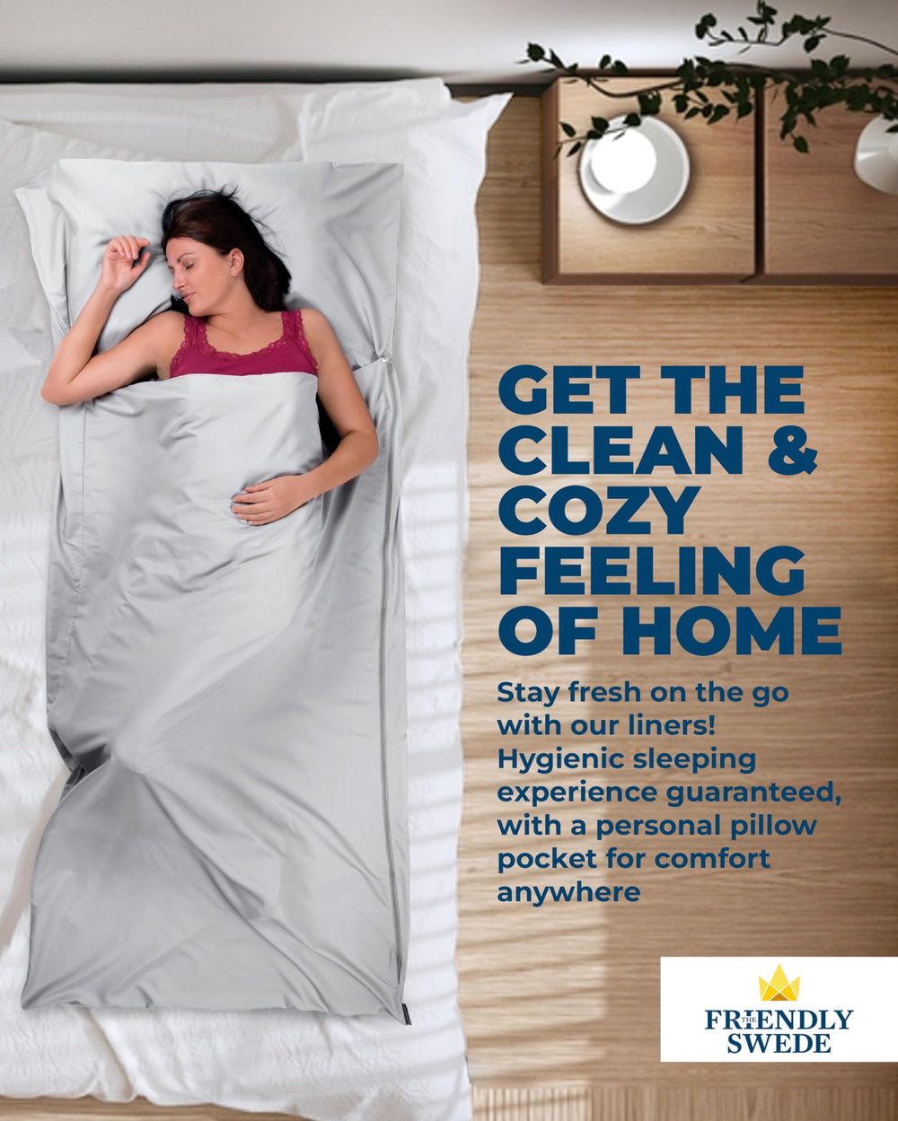 The Friendly Swede liner includes a lifetime warranty for travelers.