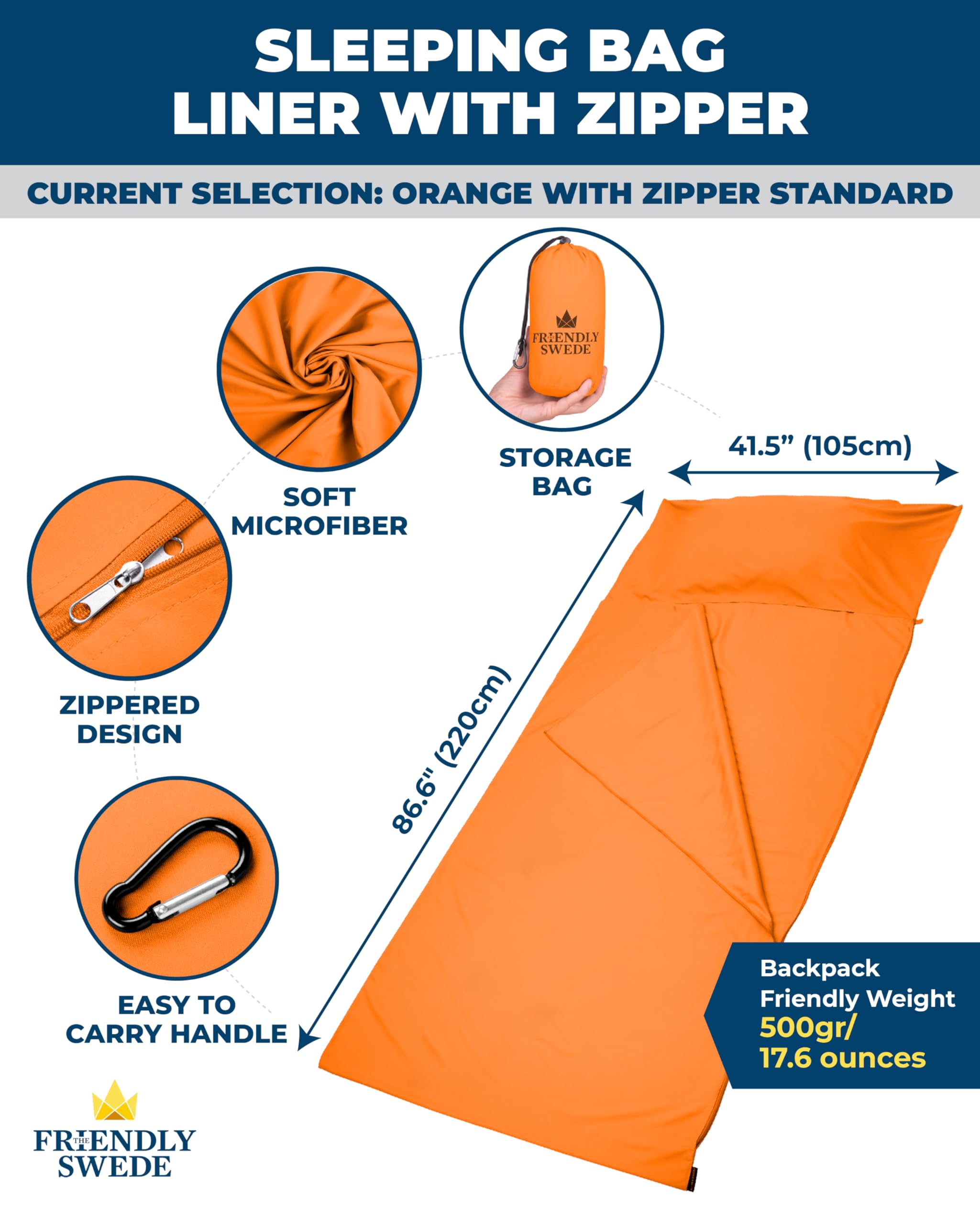 The Friendly Swede microfiber closeup highlights a soft, breathable surface for comfortable year-round nights.