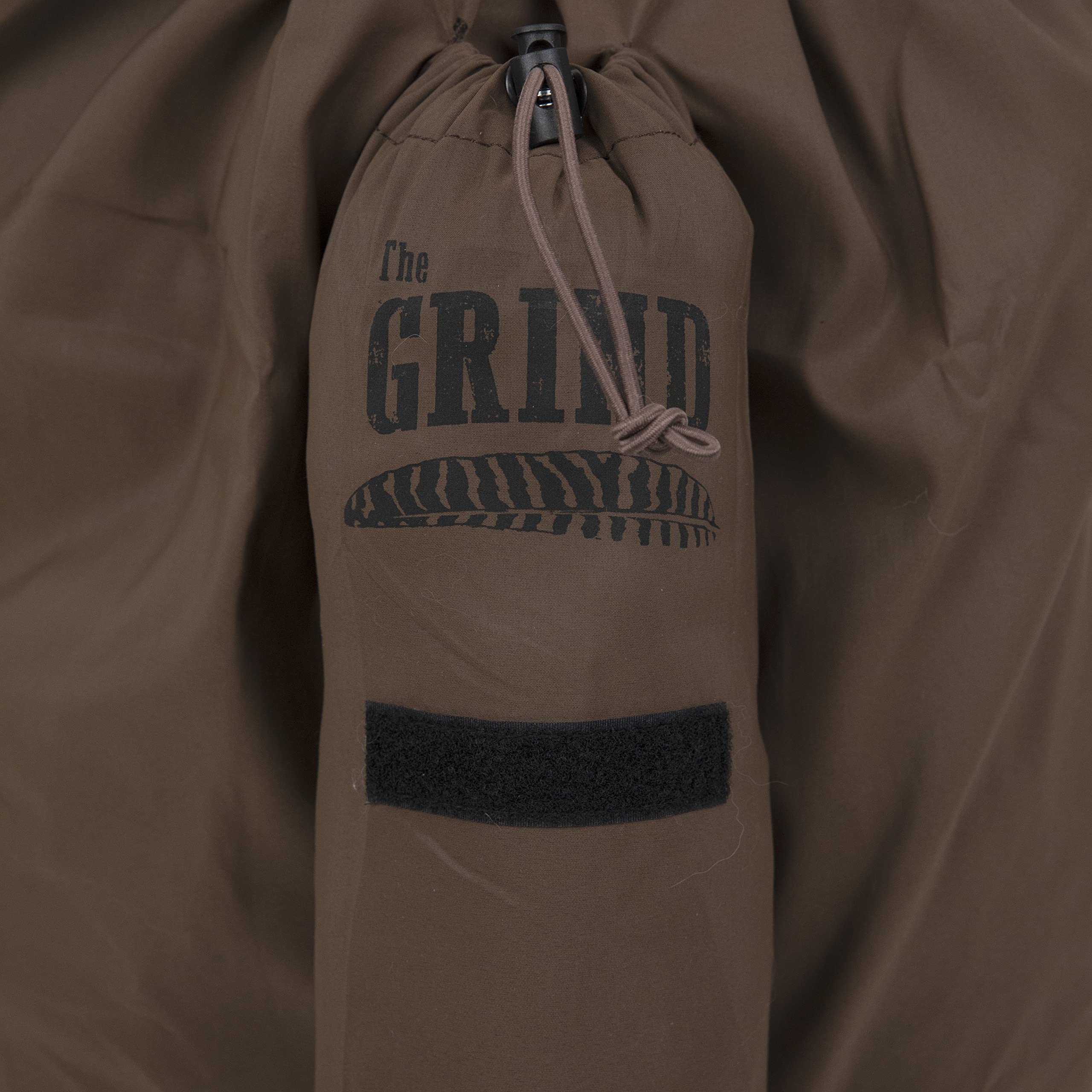 The Grind bag shows a stake pocket for accessories and stakes