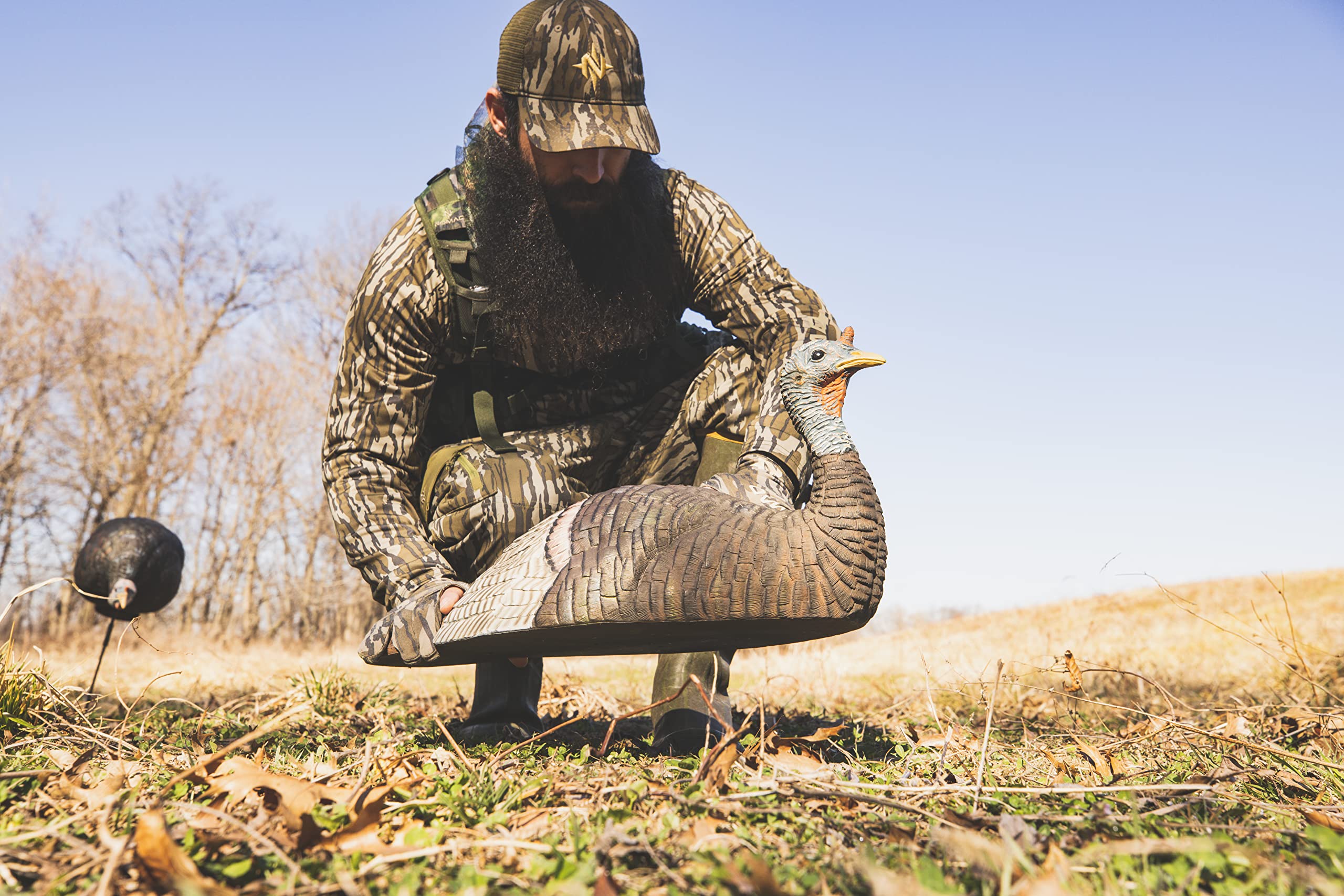 The Grind Lay Down Hen in the field creates natural breeding stances for toms