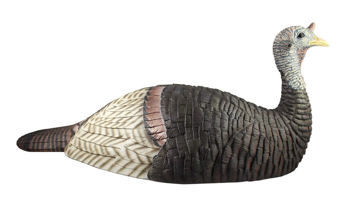 The Grind Lay Down Hen side view decoy for convincing mating displays, attracting toms