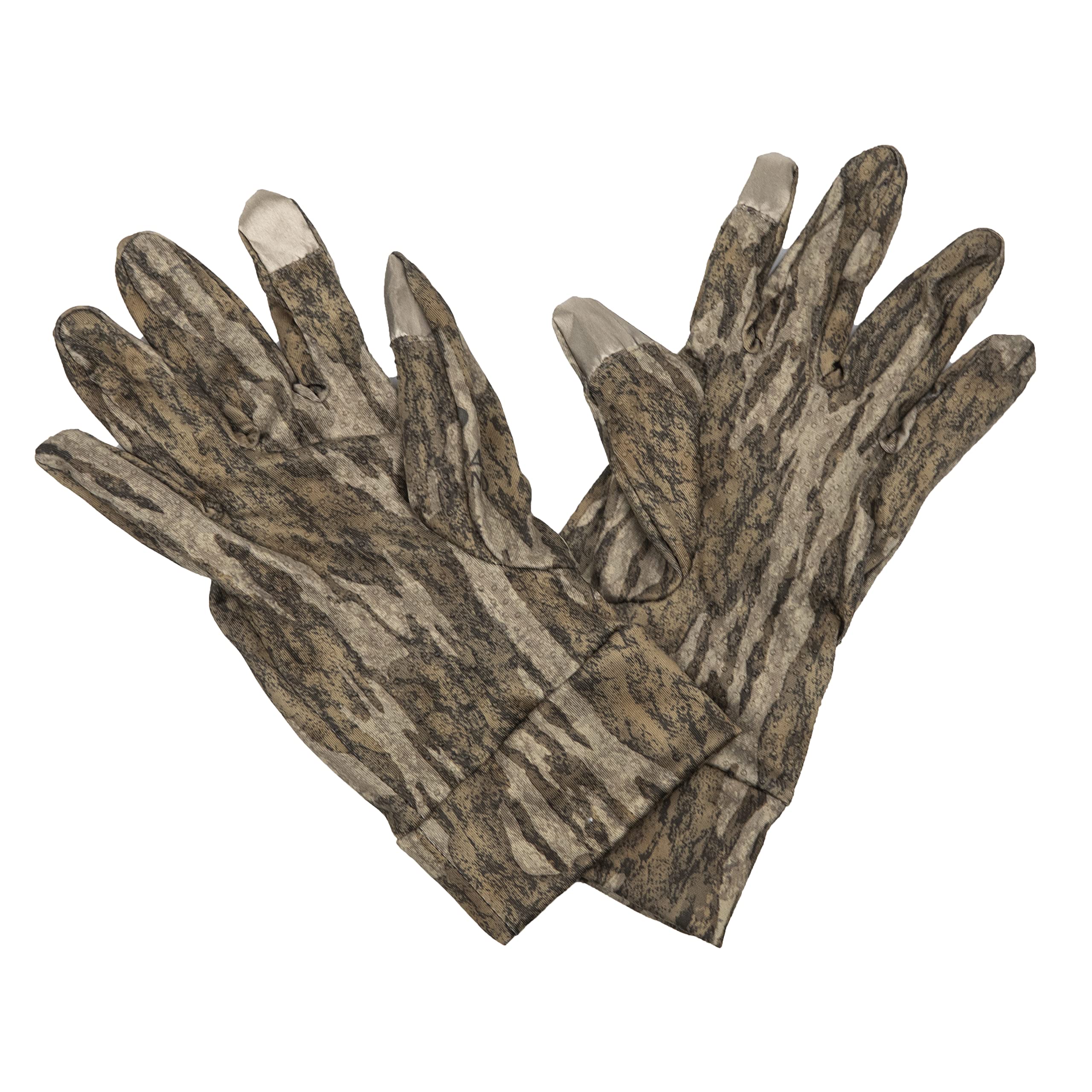The Grind MO Bottomland Turkey Gloves pull-on design for quick concealment in the field.