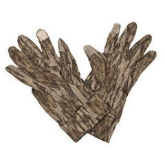 The Grind MO Bottomland Turkey Gloves pull-on design for quick concealment in the field.