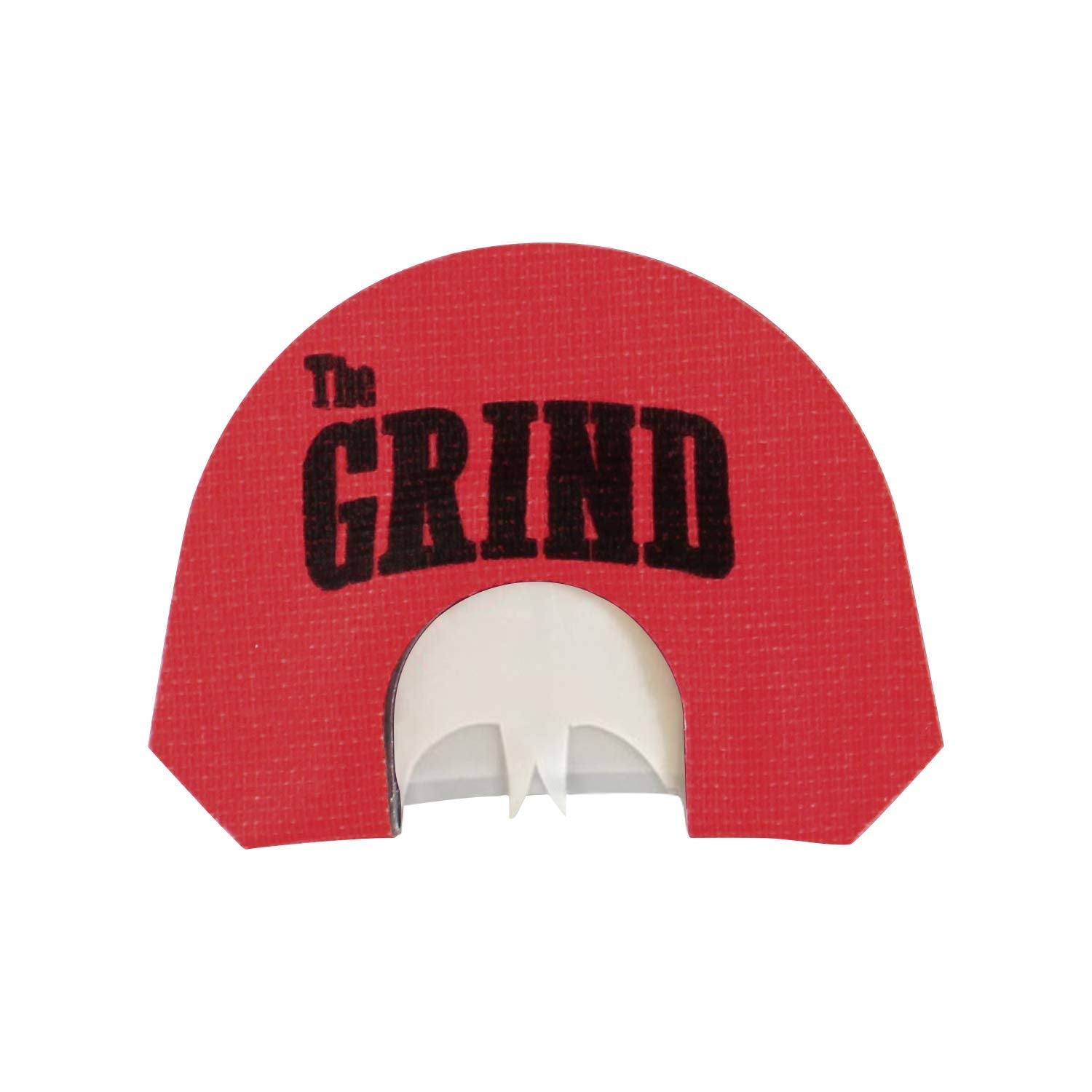 THE GRIND Red Poison mouth call with 3-reed design for balanced rasp.