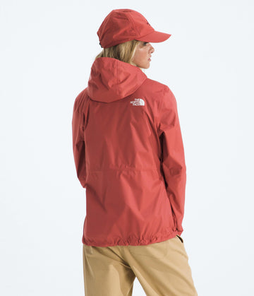 The North Face Alta Vista DryVent fabric demonstrates waterproof, breathable protection for active days.