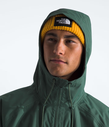 The North Face Antora Rain Hoodie DryVent 2L shell maintains breathability in wet commutes