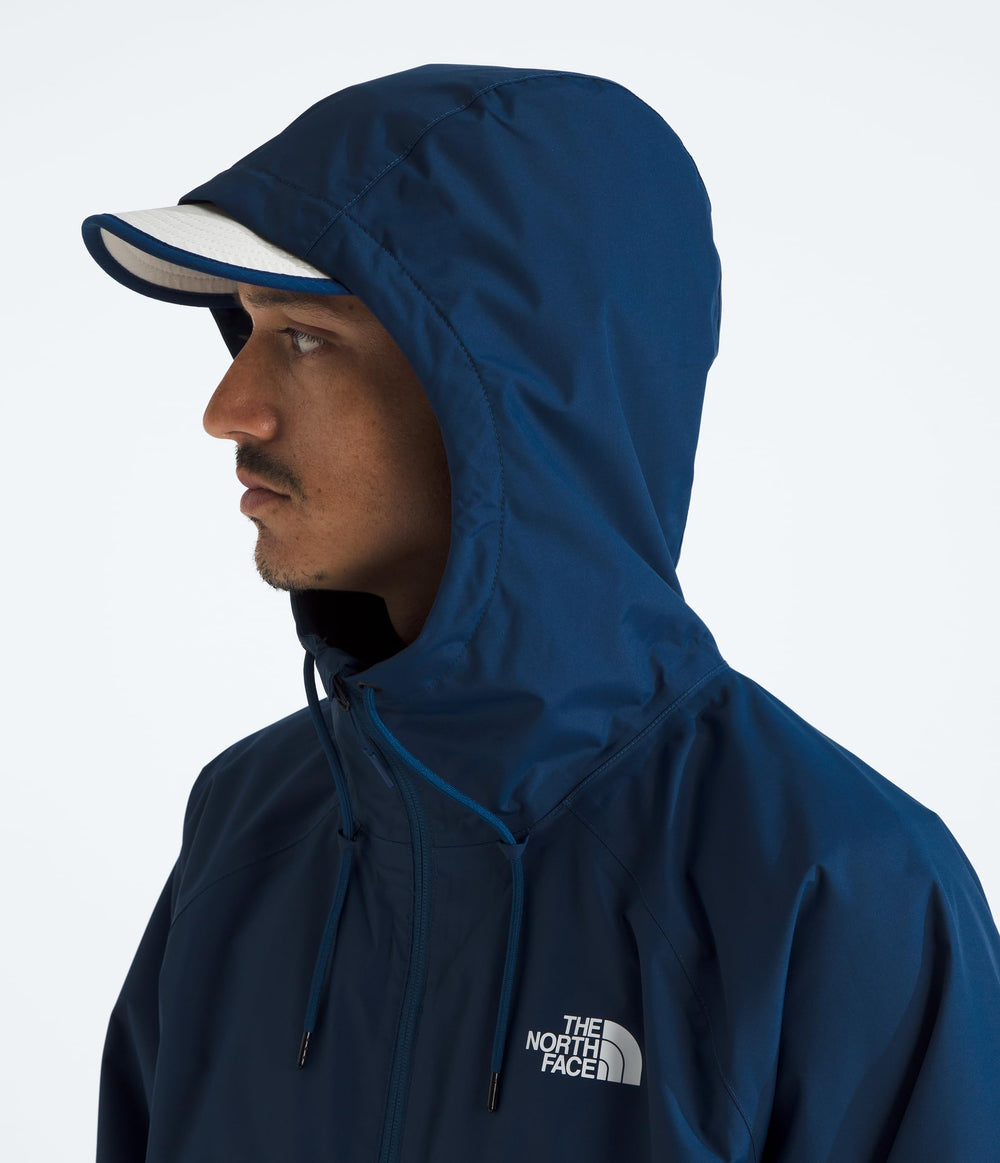 The North Face Antora Rain Hoodie Estate Blue DryVent 2L construction delivers windproof protection