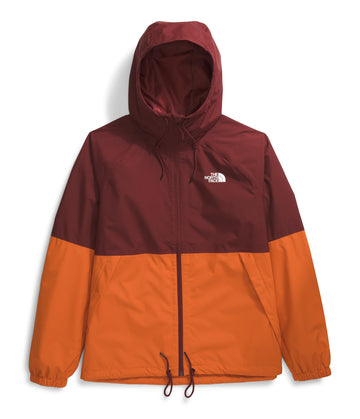 The North Face Antora Rain Hoodie fit demonstrates regular fit with mobility for layering.