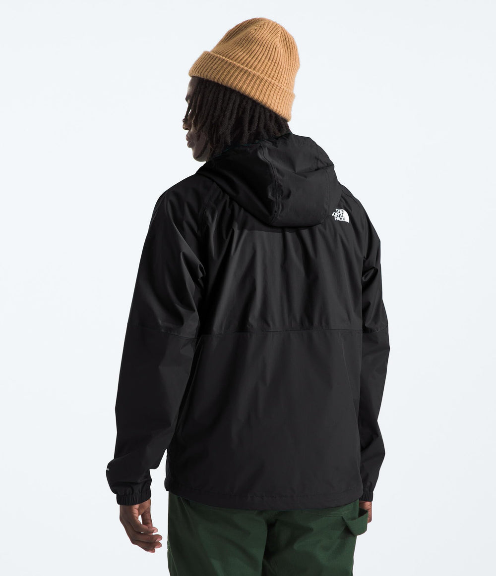 The North Face Antora Rain Hoodie seam-sealed shell delivers waterproof protection and breathability.