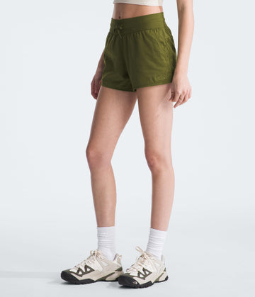 The North Face Aphrodite shorts back pocket shows secure storage option.