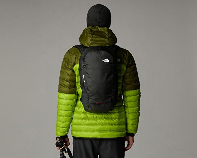 The North Face Basin 18L NextVent back panel for breathable comfort.