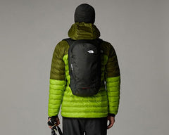 The North Face Basin 18L NextVent back panel for breathable comfort.