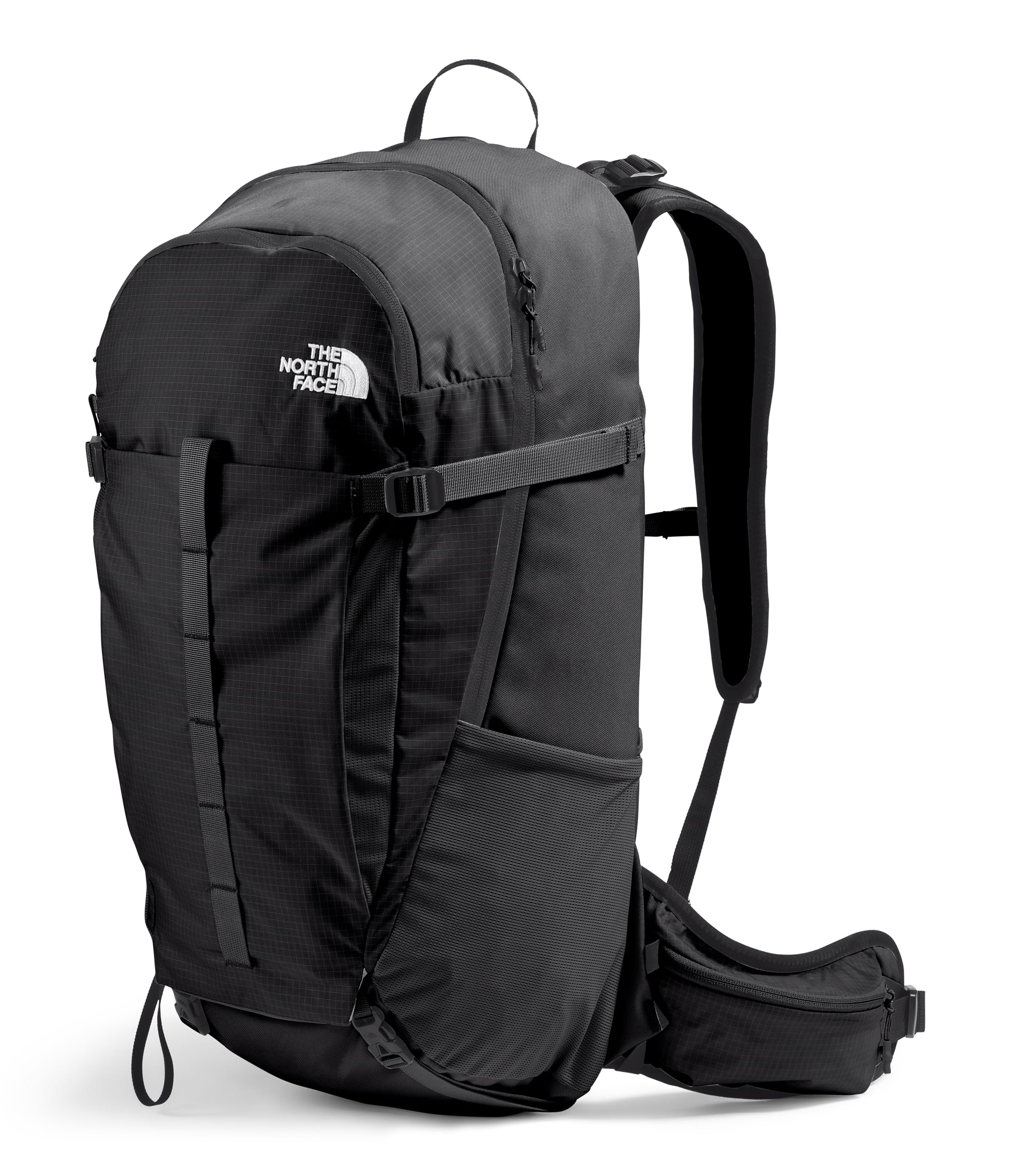 The North Face Basin 36L backpack side view highlighting comfortable carry with padded straps