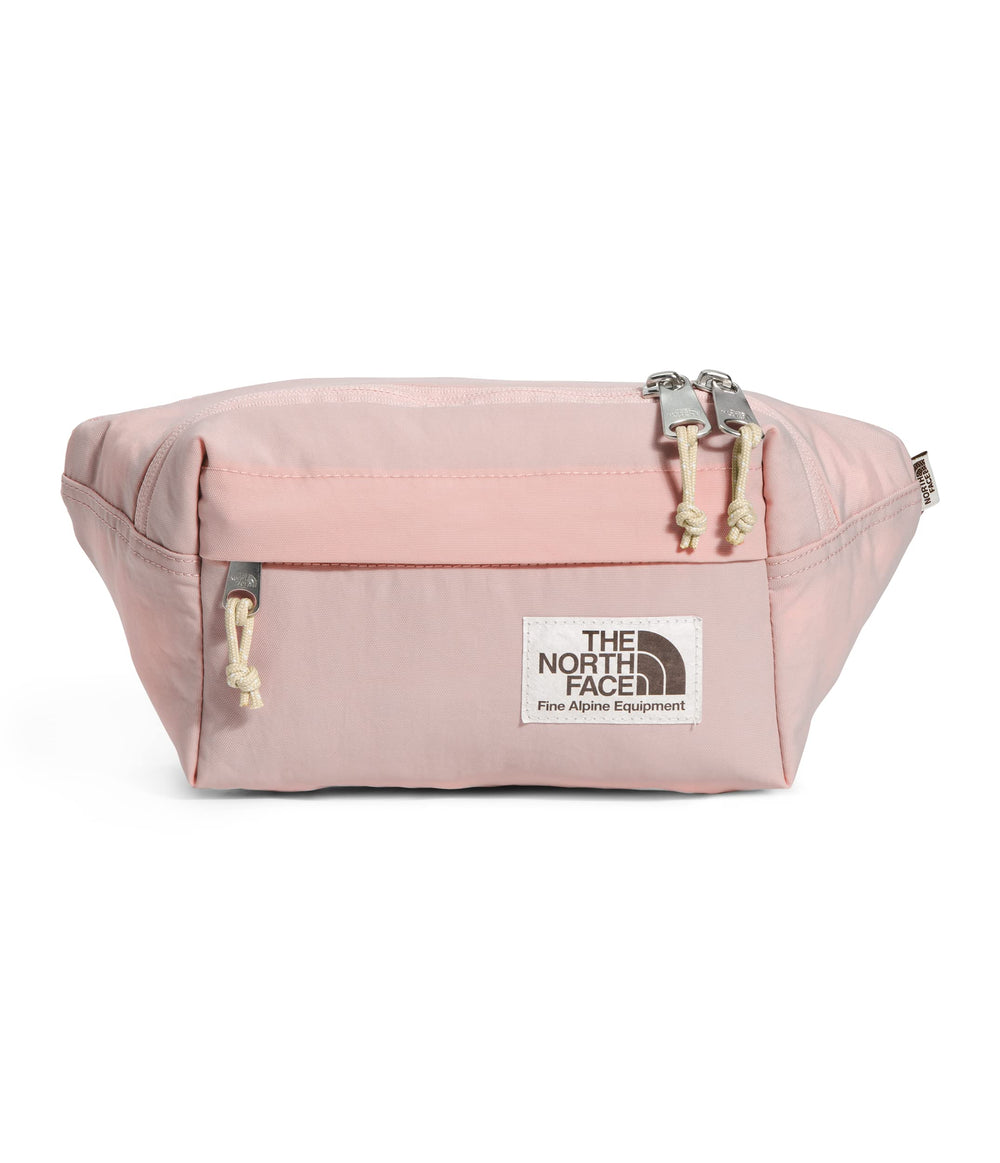 The North Face Berkeley Lumbar waist pack side view with adjustable belt for fit versatility.