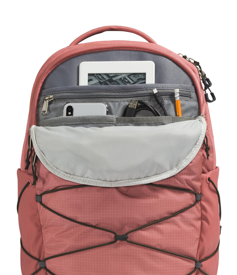 The North Face Borealis padded-strap view emphasizes all-day comfort during commutes.