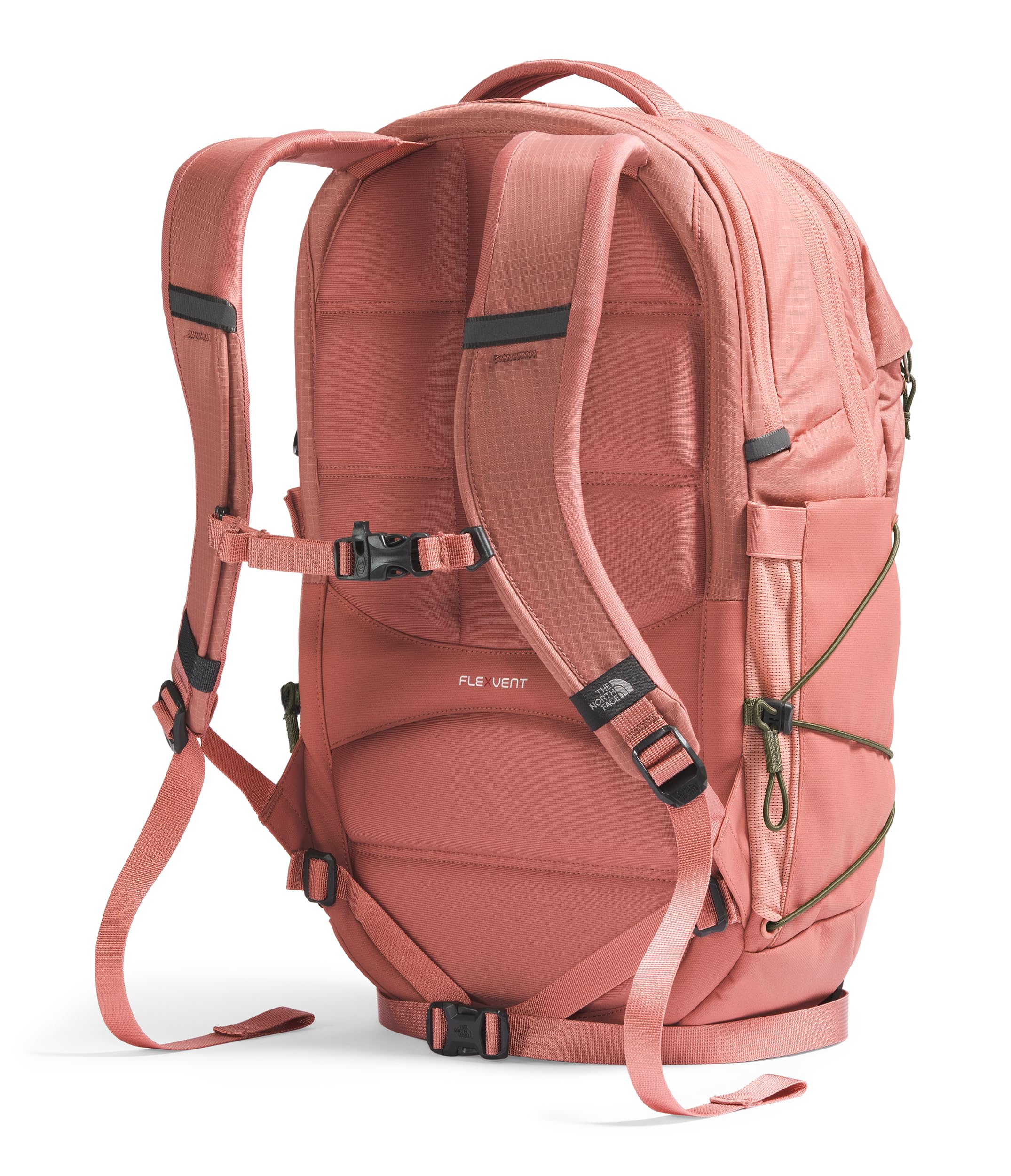 The North Face Borealis stand-up design supports easy packing on busy days.