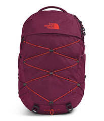 The North Face Borealis women's backpack front view shows organized compartments for daily commute.