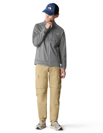 The North Face Canyonlands full zip pocket detail shows secure-zip pockets.