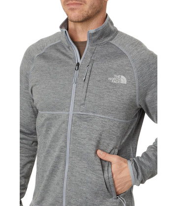 The North Face Canyonlands full zip side view highlights breathable comfort on hikes.