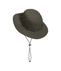 The North Face Class V Brimmer hat side view highlighting cinchcord adjustability.