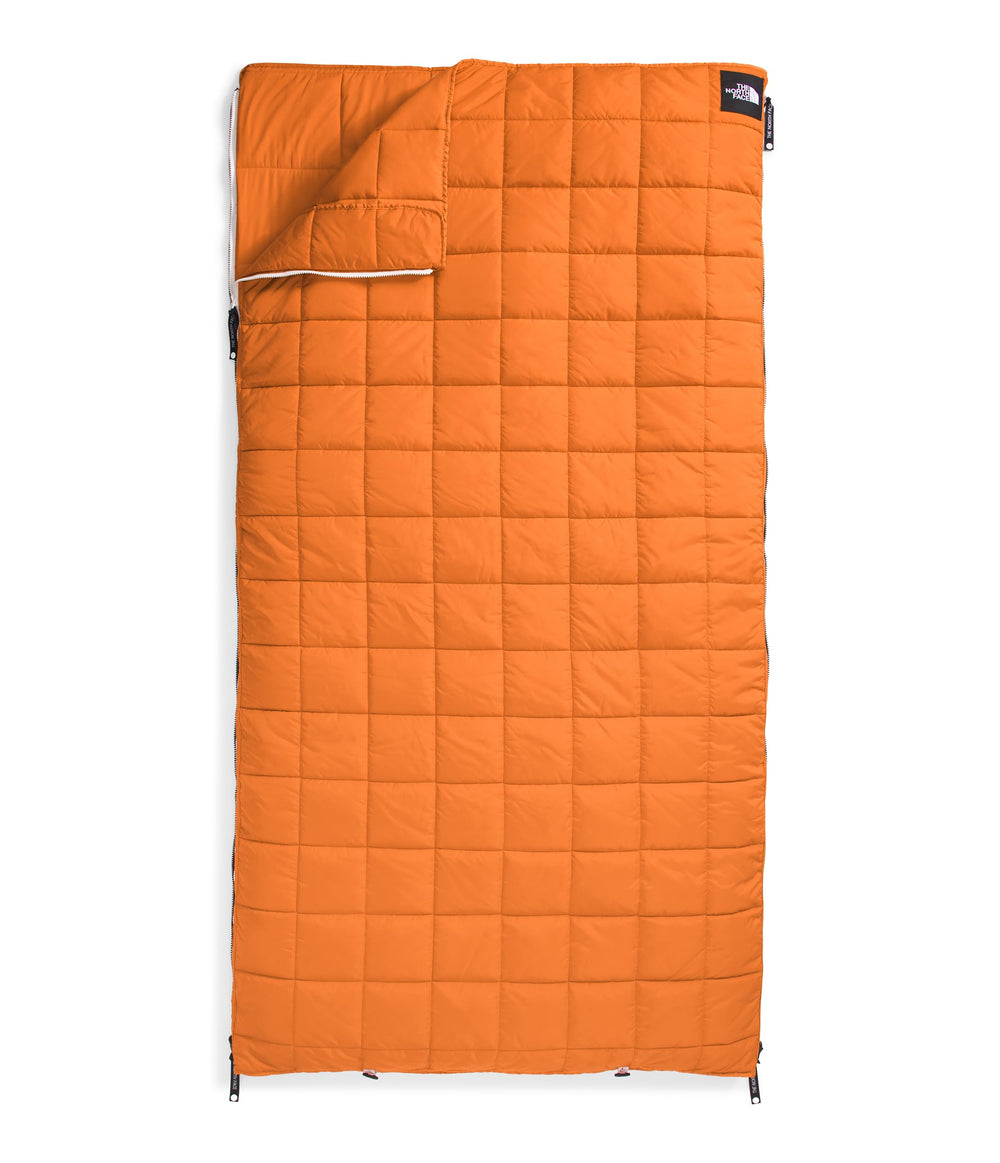 The North Face Cozy One Bag 3-in-1 system illustrating adjustable warmth layers.