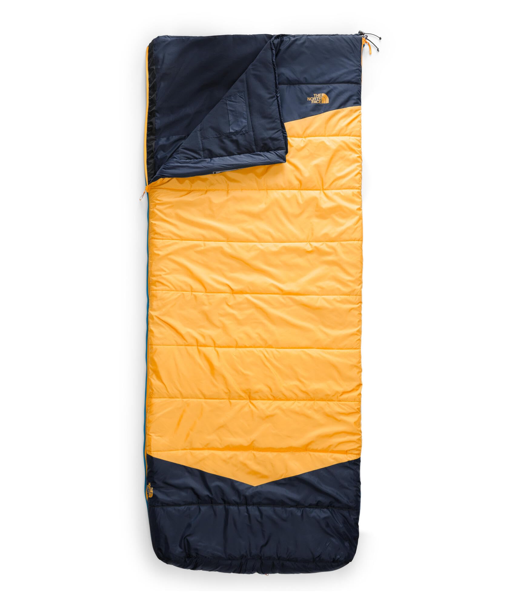The North Face Dolomite One 15F-50-degree top layer highlights warm-weather insulation.