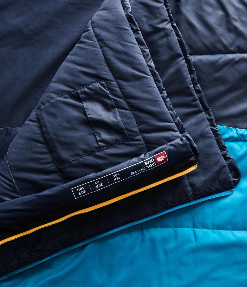 The North Face Dolomite One 15F-DWR finish signals water-repellent protection on damp evenings.
