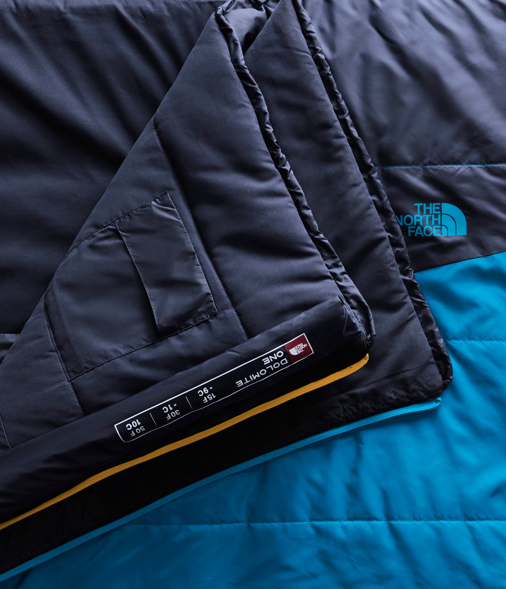 The North Face Dolomite One 15F-long-size fits taller campers for roomy nights.