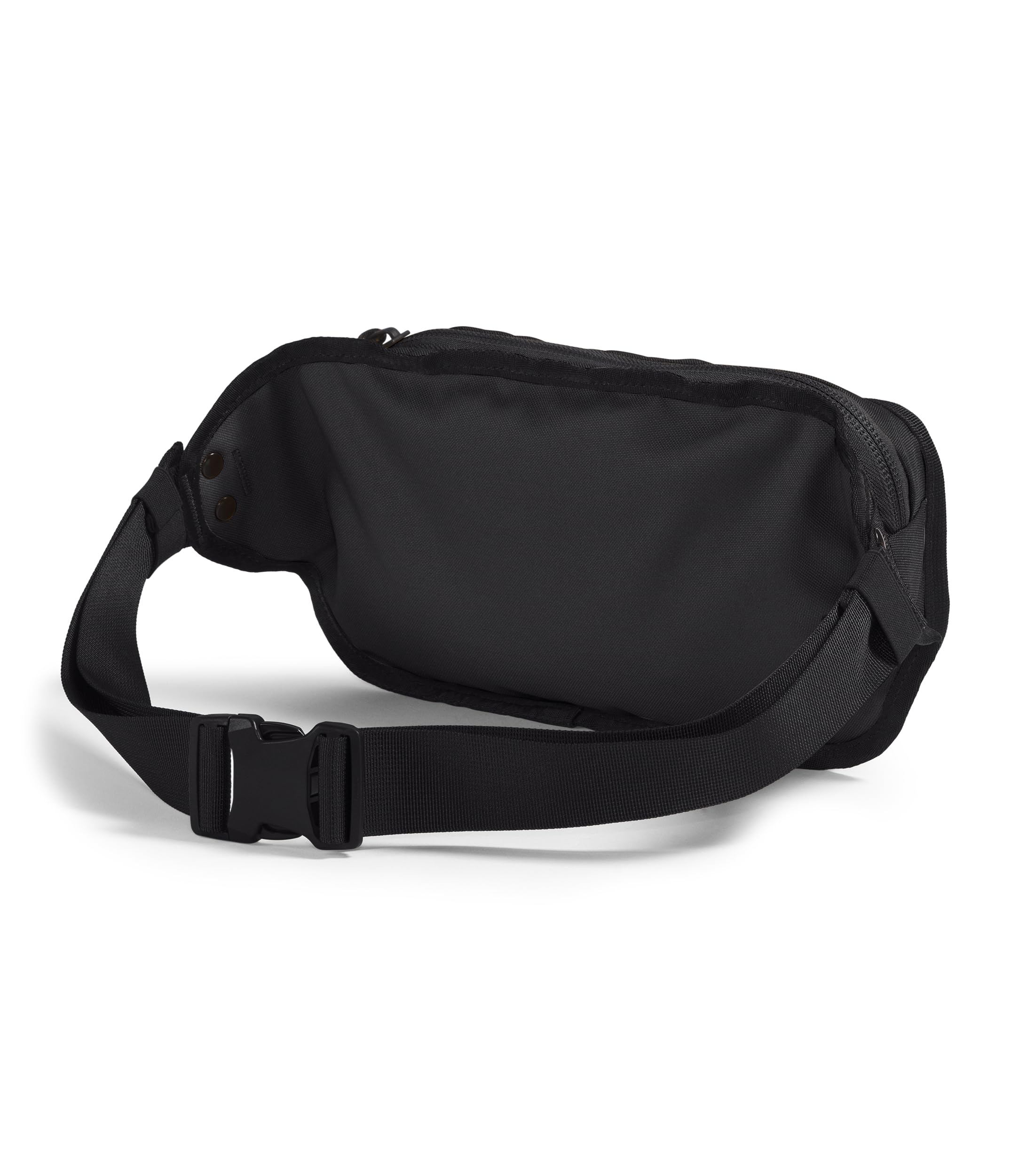 The North Face Explore Hip Pack rear view showing secure pockets and streamlined silhouette