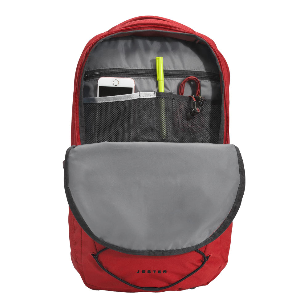 The North Face Jester reflective details enhance visibility during evening commutes.