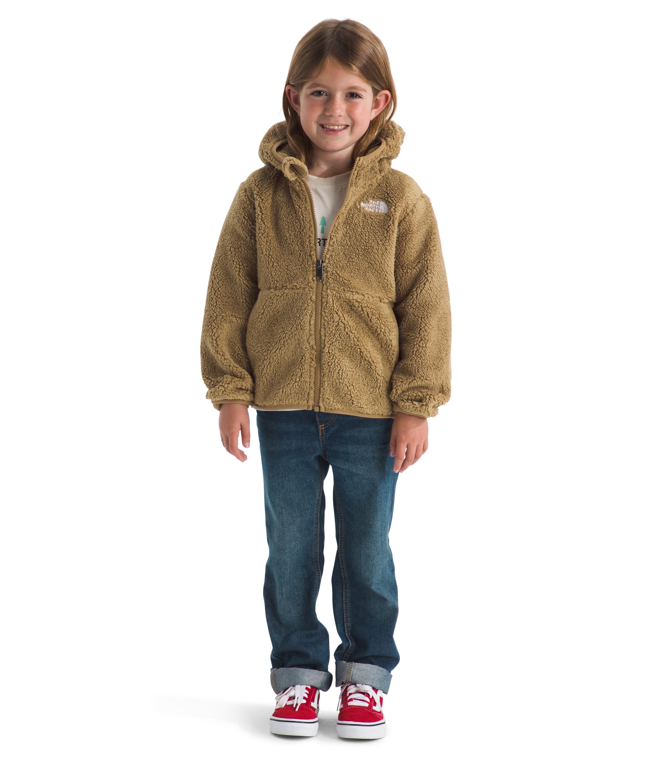 The North Face Kids Campshire open pockets keep hands warm during chilly trips.