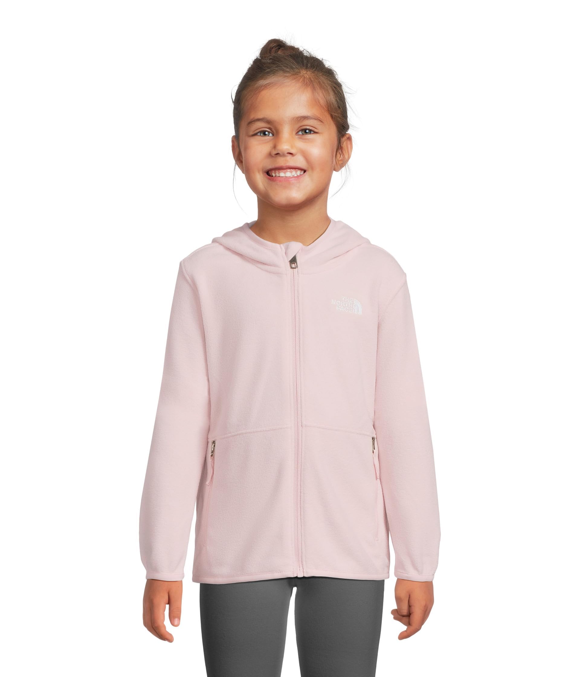 The North Face Kids Glacier front view shows lightweight warmth for everyday wear.